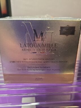 Latoua Mille Skin Revive Exfoliant Gel - Iridescent Silver Packaging